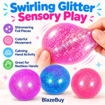 Glitter Stress Ball Set