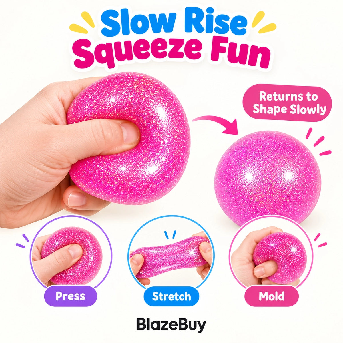 Glitter Stress Ball Set