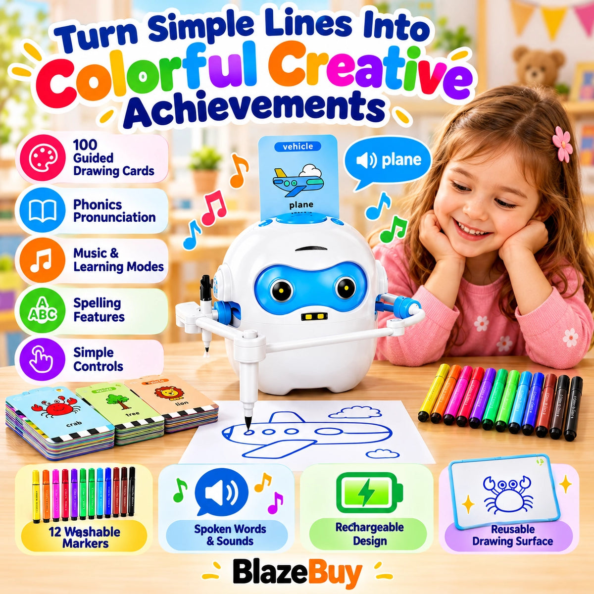 Smart Creative Drawing Robot Set