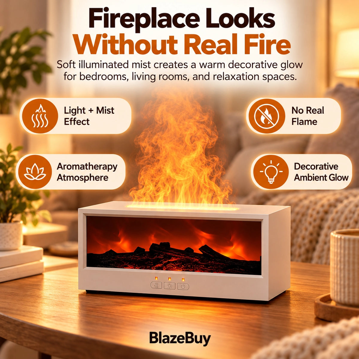 Fireplace Flame Aroma Diffuser