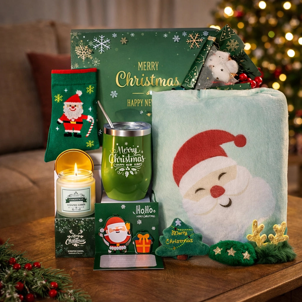 Cozy Christmas Gift Basket