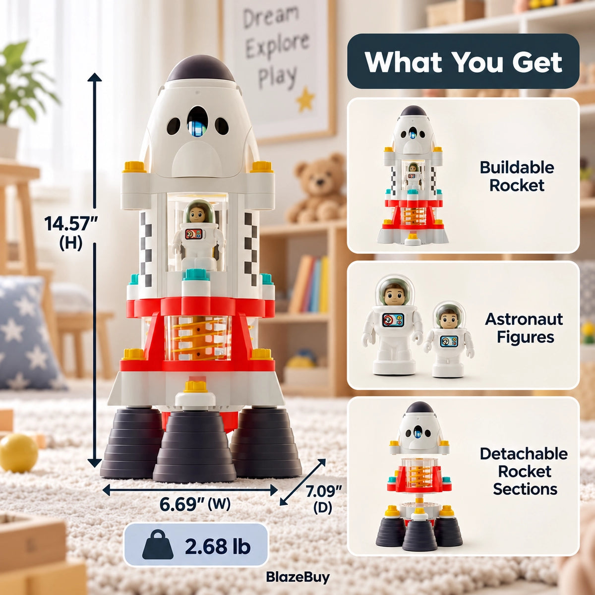 Space Adventure Rocket Playset