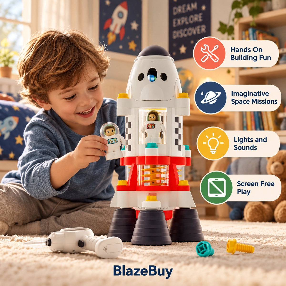 Space Adventure Rocket Playset