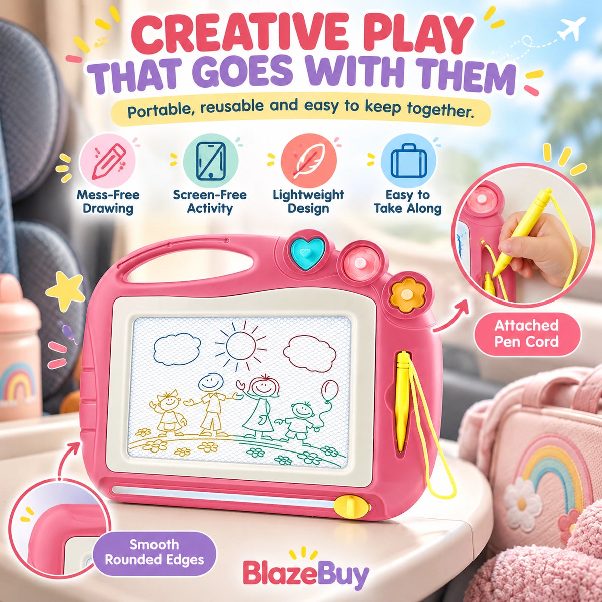 Toddler Magnetic Drawing Board