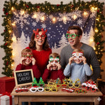 Christmas Glitter Party Glasses