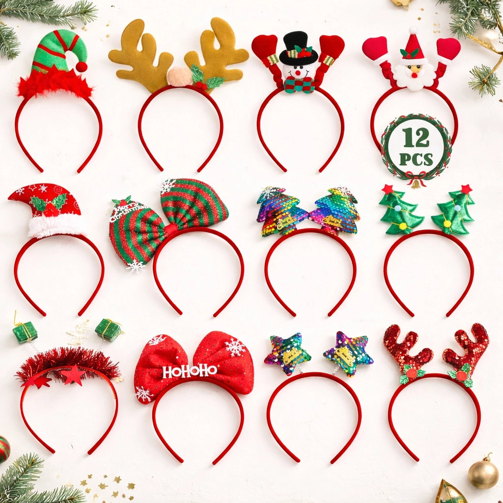 Festive Christmas Party Headbands