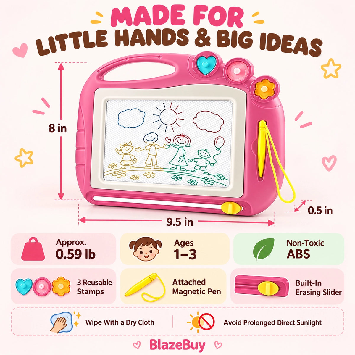 Toddler Magnetic Drawing Board