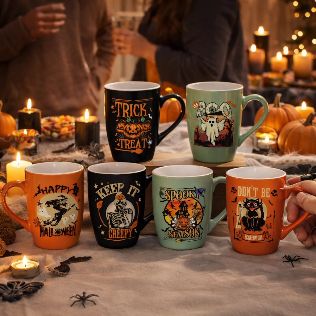 Seasonal Ceramic Mug Set