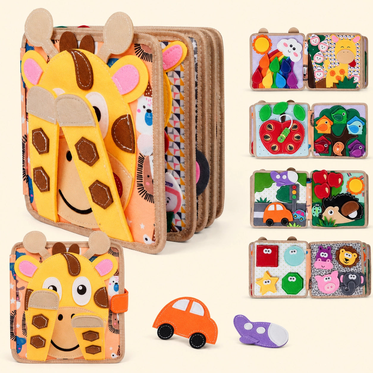 Giraffe Toddler Busy Book