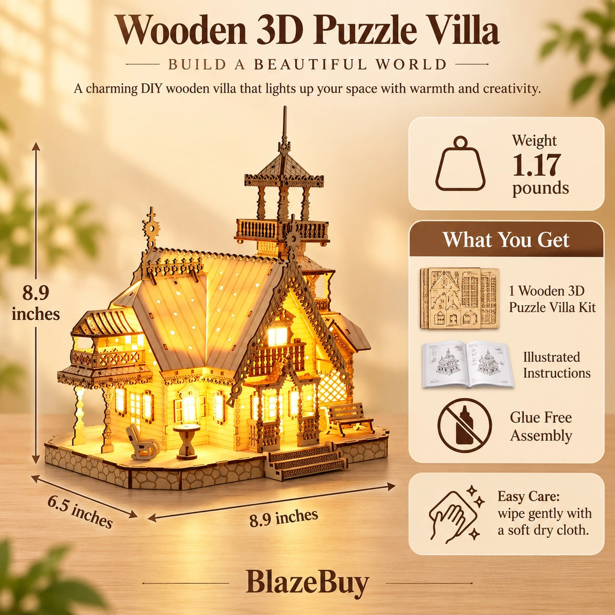 Country Villa Wooden Puzzle