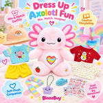 Axolotl Dress Up Plush Set