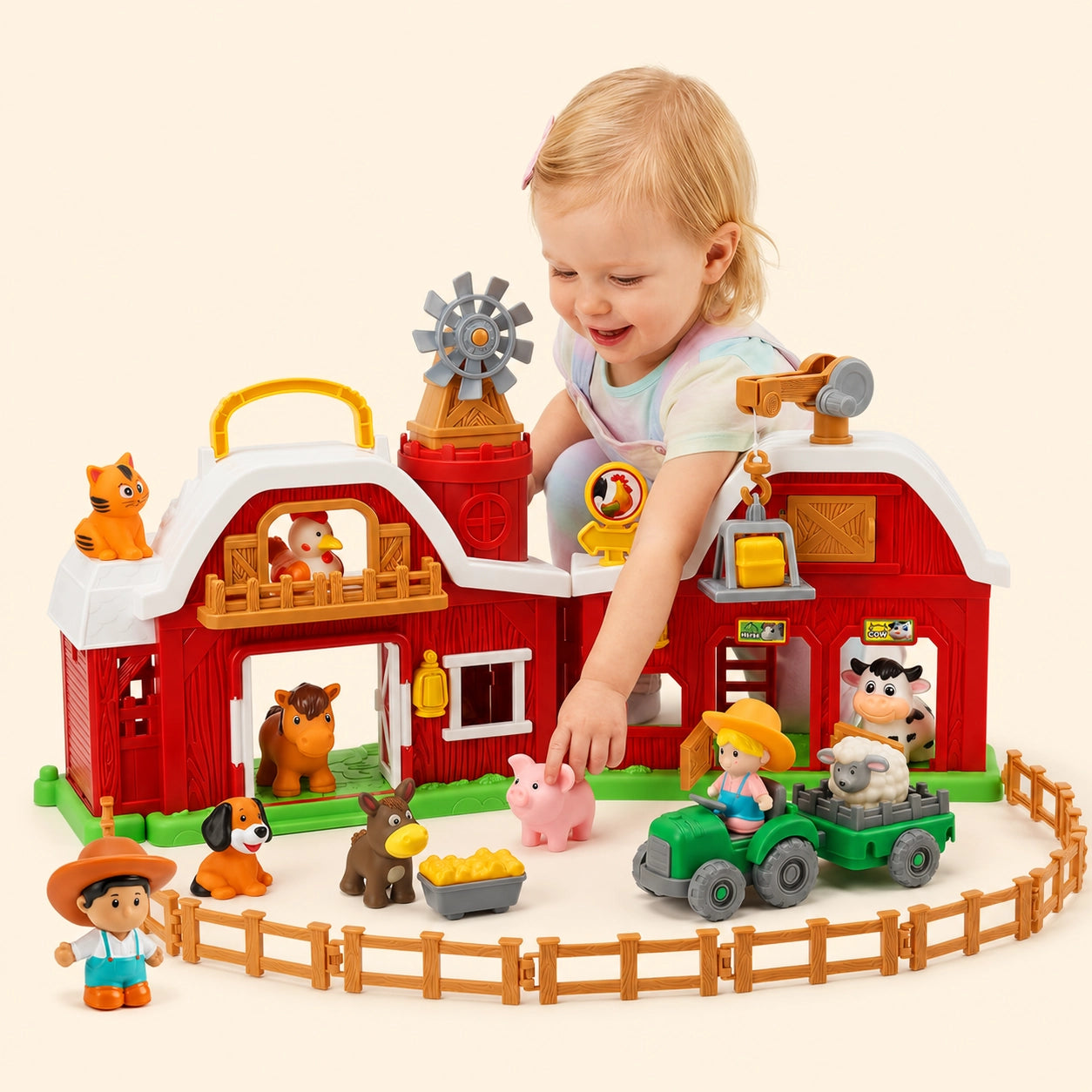Farm Barn Playset Toy