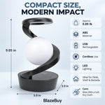Levitating LED Spiral Lamp