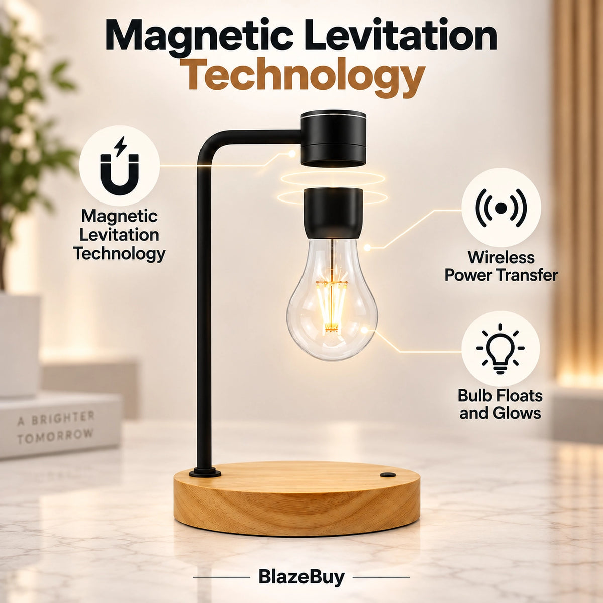 Levitating Light Bulb Lamp