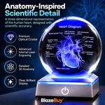 3D Crystal Human Heart Model
