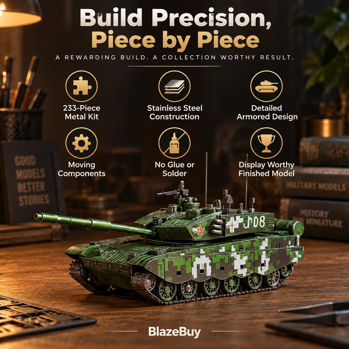 Piececool Metal Tank Models