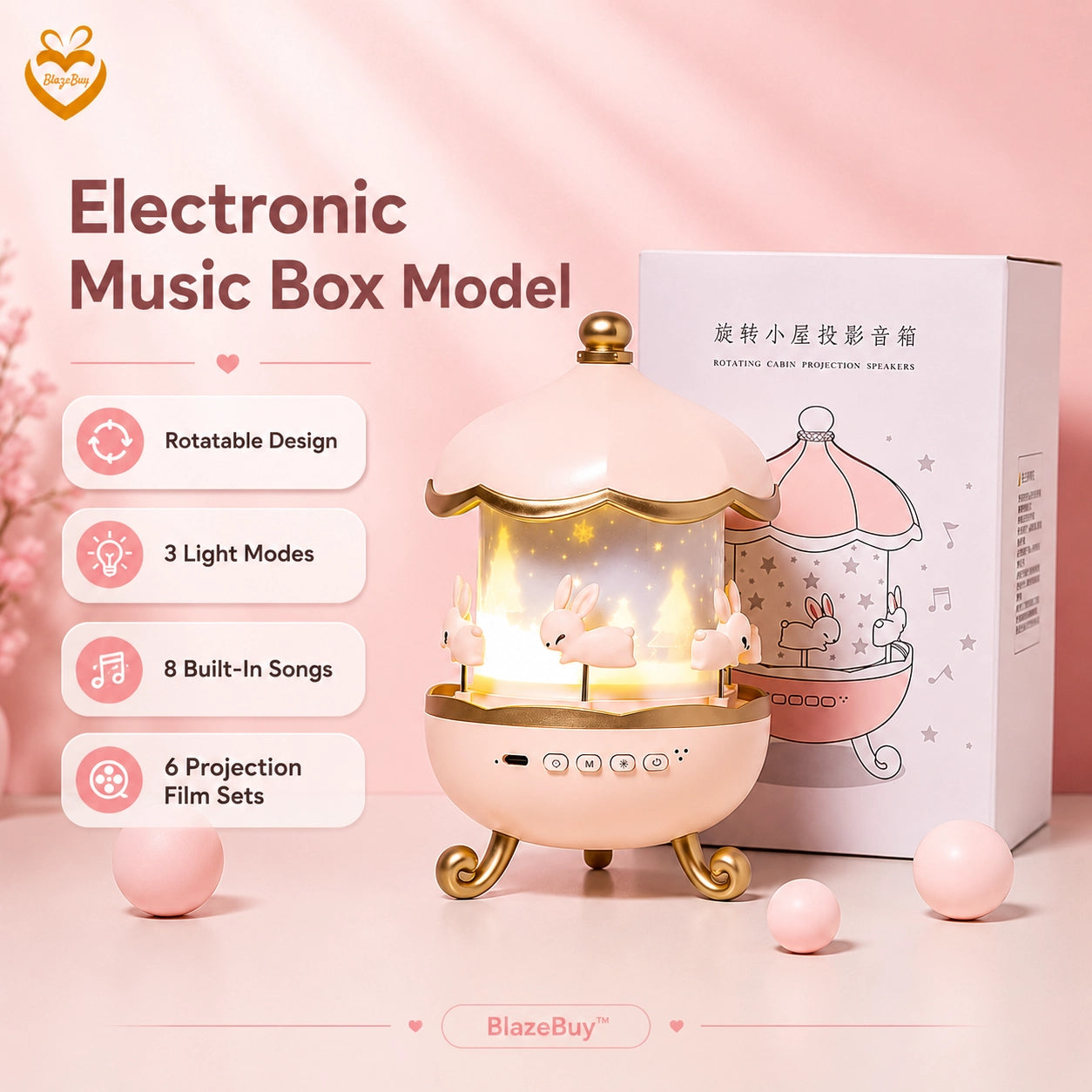 Baby Night Light Projector