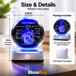 3D Crystal Human Heart Model