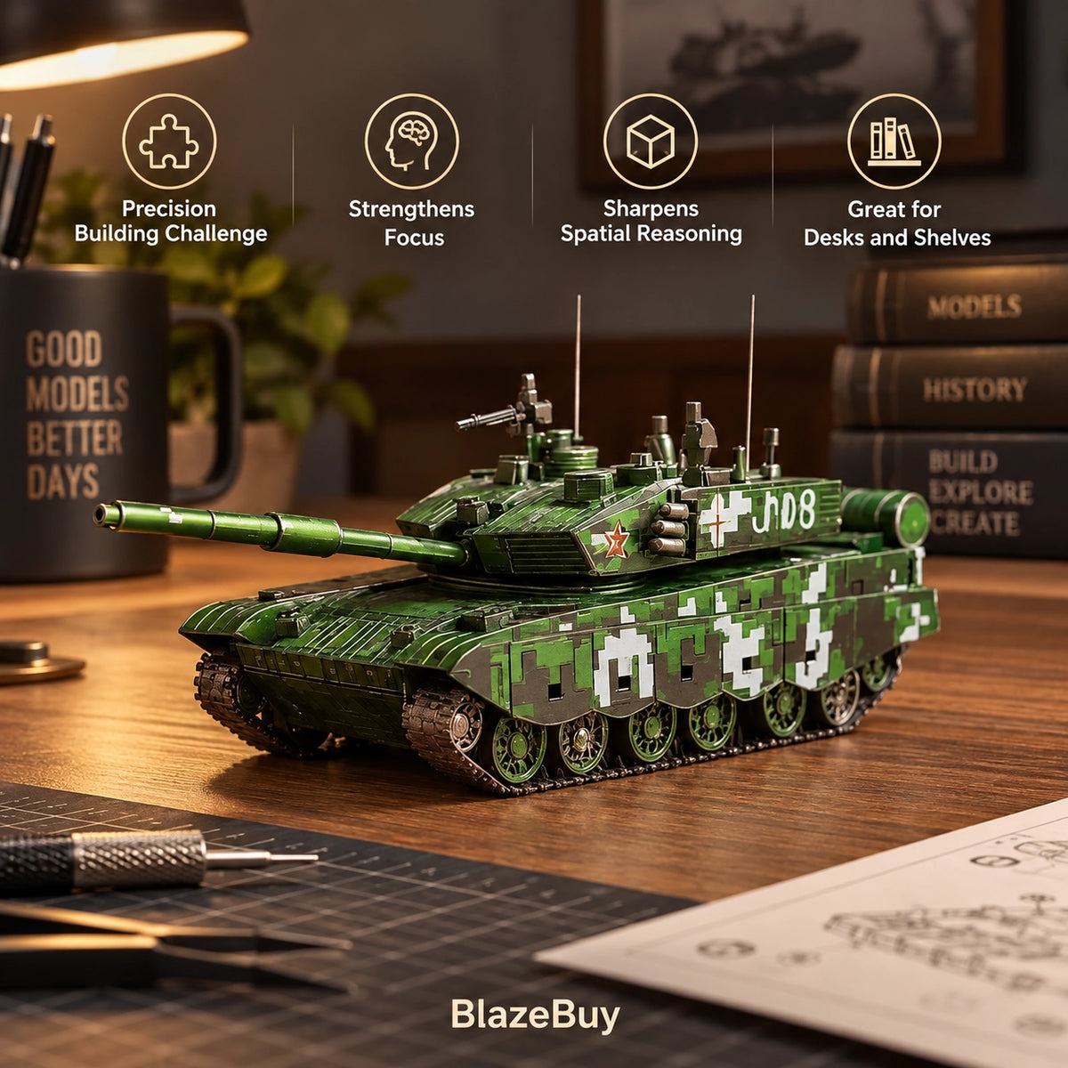 Piececool Metal Tank Models