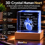 3D Crystal Human Heart Model