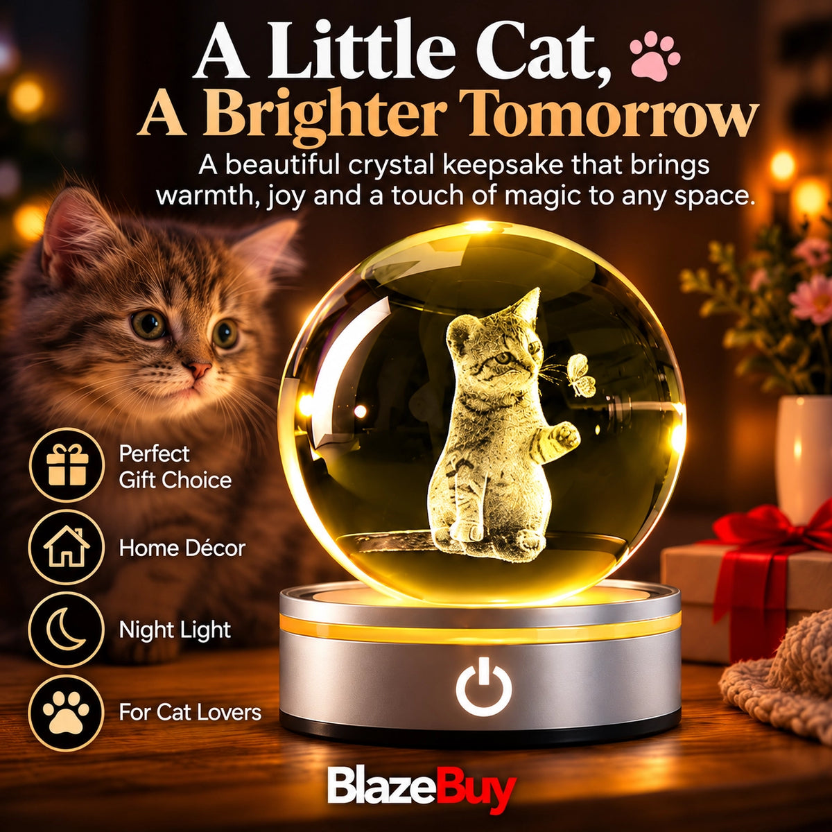 3D Crystal Light Globe