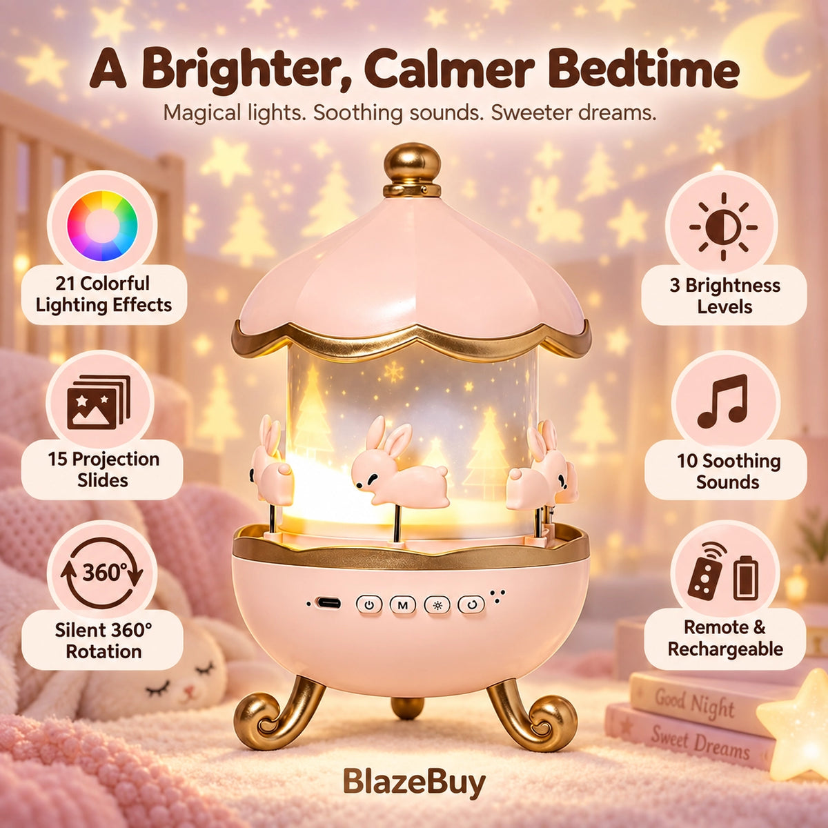 Baby Night Light Projector