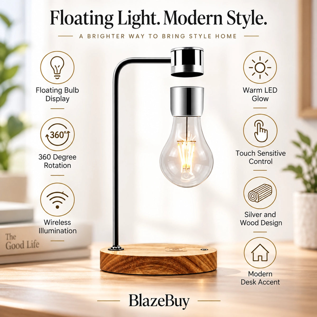 Levitating Light Bulb Lamp