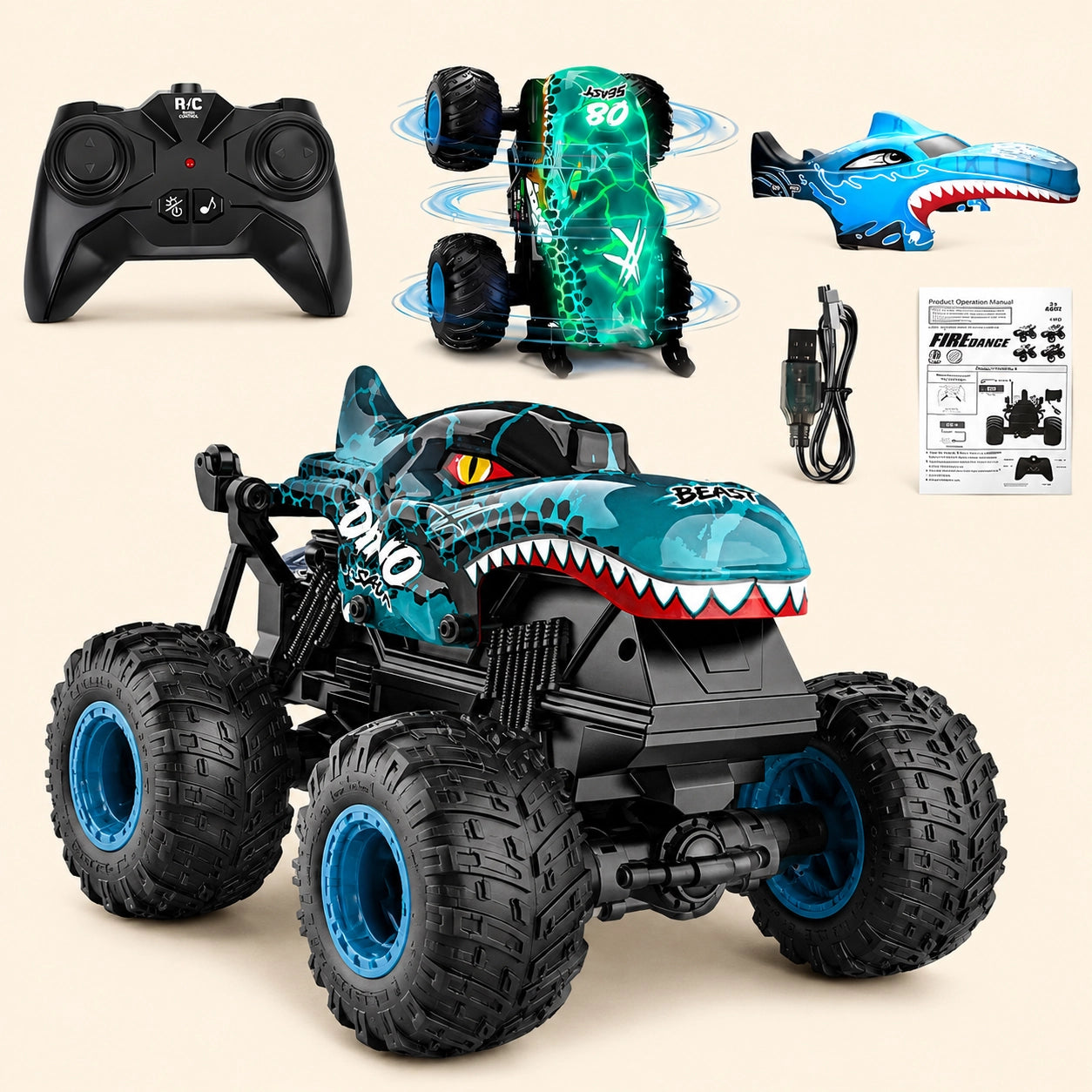 Dinosaur RC Monster Truck