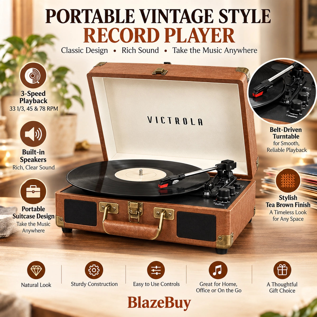 Victrola Journey Record Player