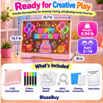 LED Rechargeable Glow Art Board
