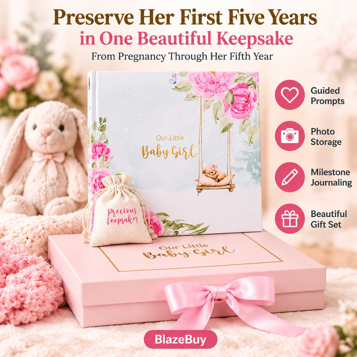 Baby Girl Memory Book