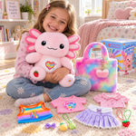 Axolotl Dress Up Plush Set