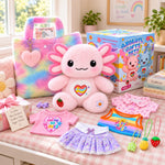 Axolotl Dress Up Plush Set