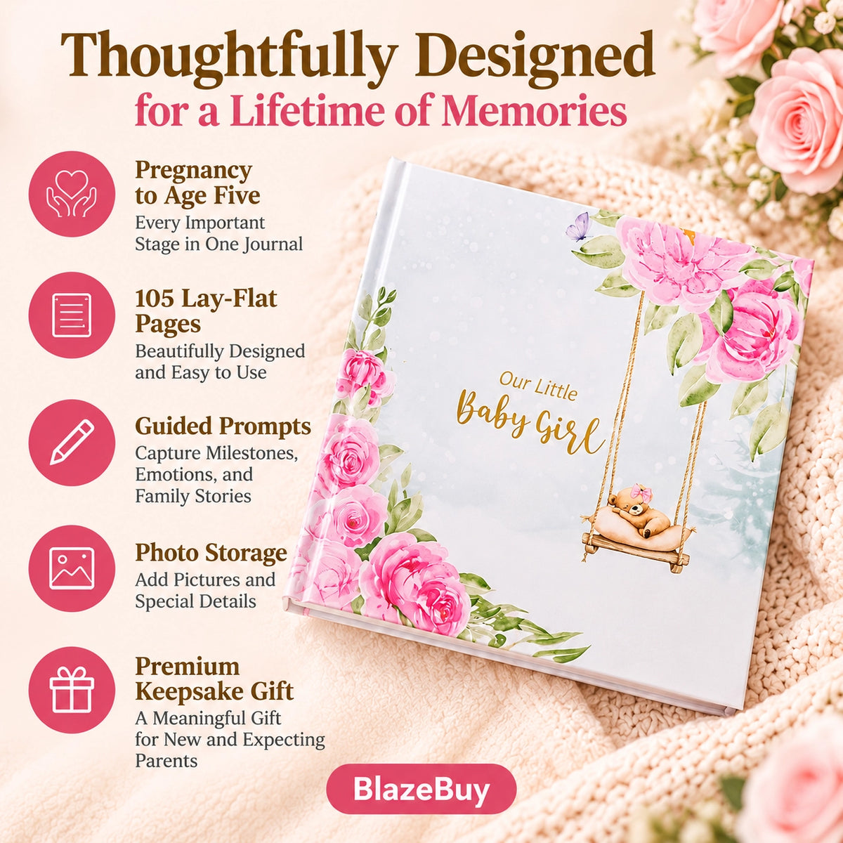 Baby Girl Memory Book