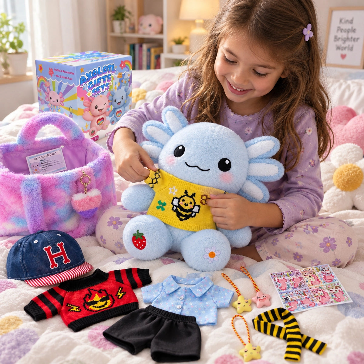Axolotl Dress Up Plush Set