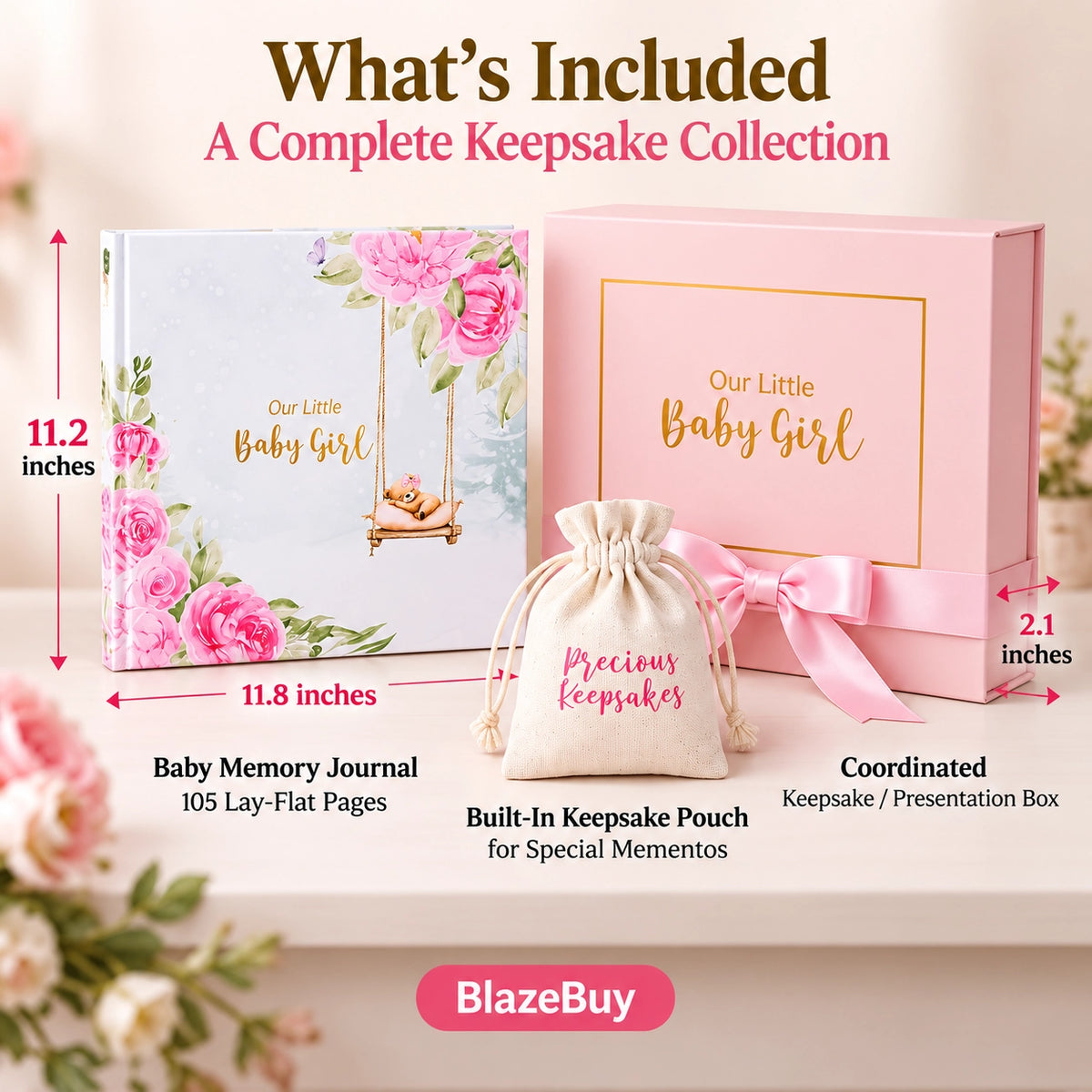 Baby Girl Memory Book