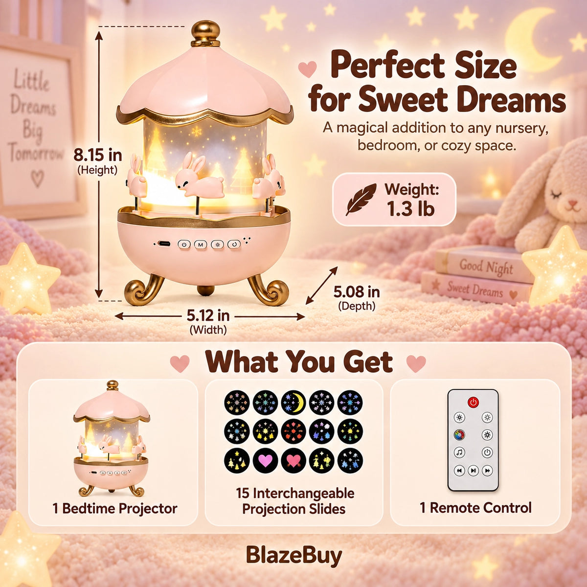 Baby Night Light Projector