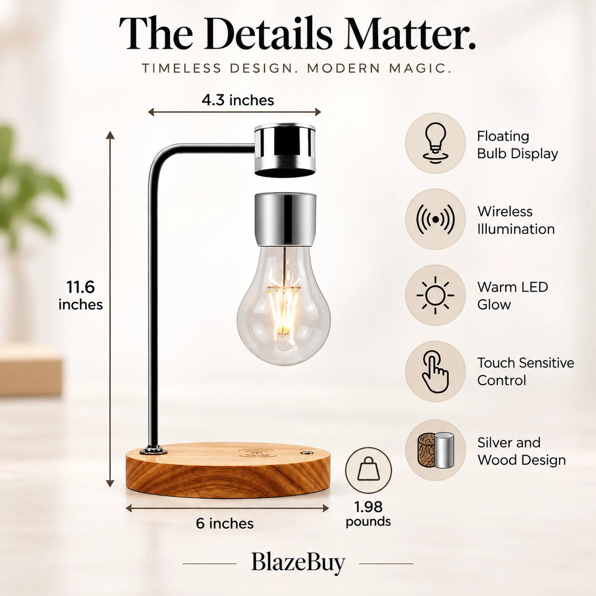 Levitating Light Bulb Lamp
