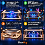 3D Hologram Projector Pyramid