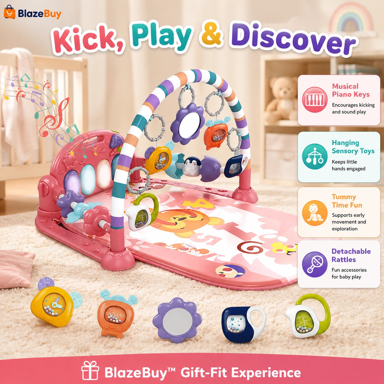 Baby Piano Play Gym