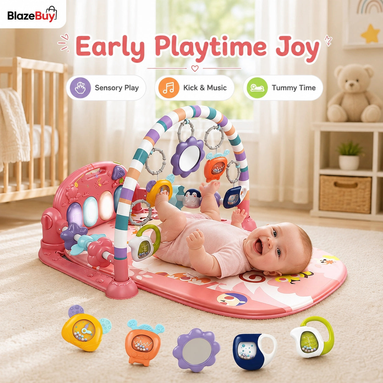 Baby Piano Play Gym