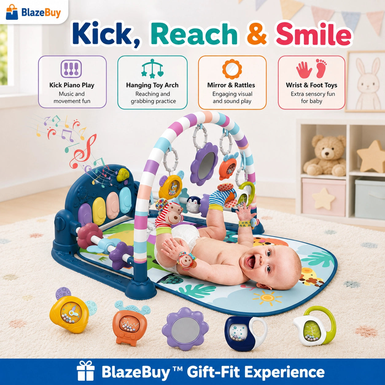 Baby Piano Play Gym
