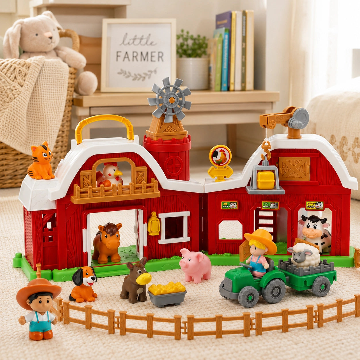 Farm Barn Playset Toy