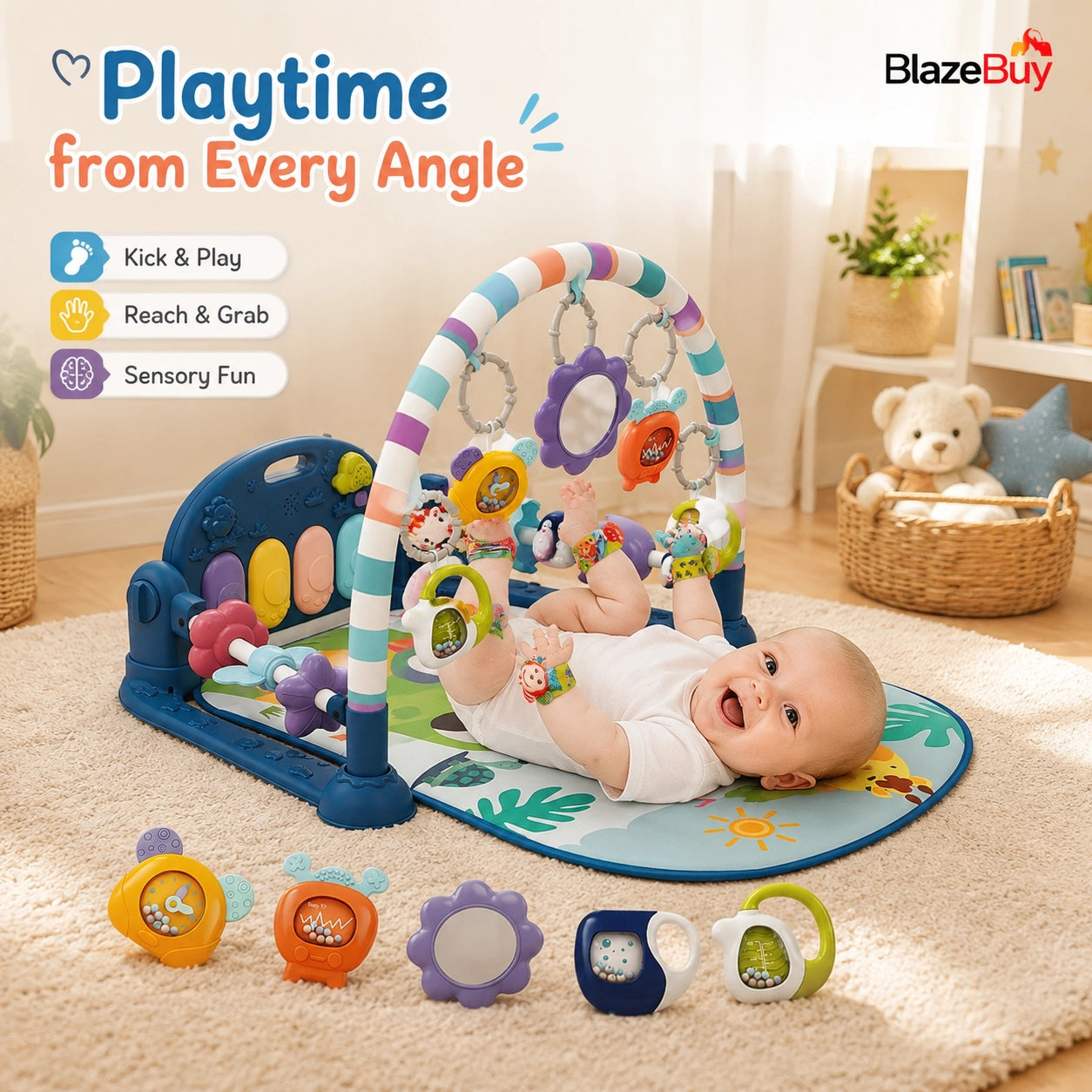 Baby Piano Play Gym