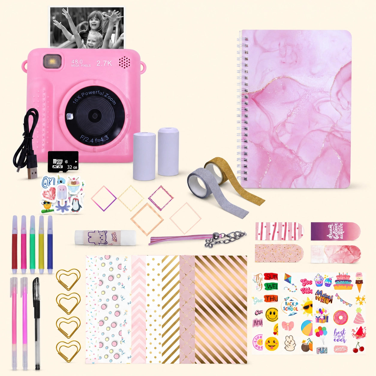 Instant Print Camera Journal Set