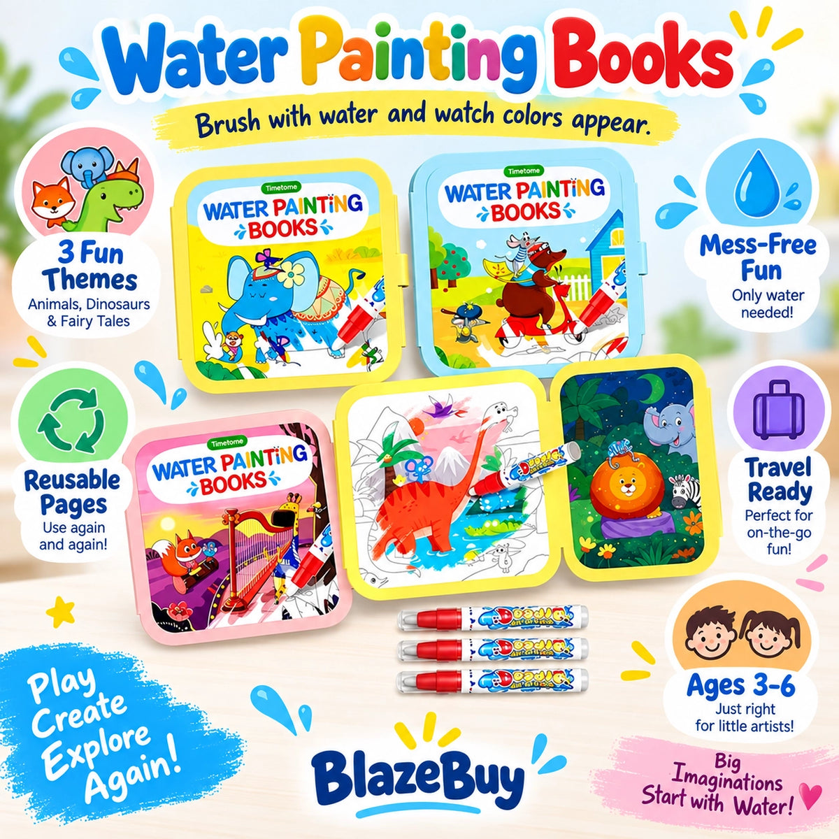 Magic Water Painting Books