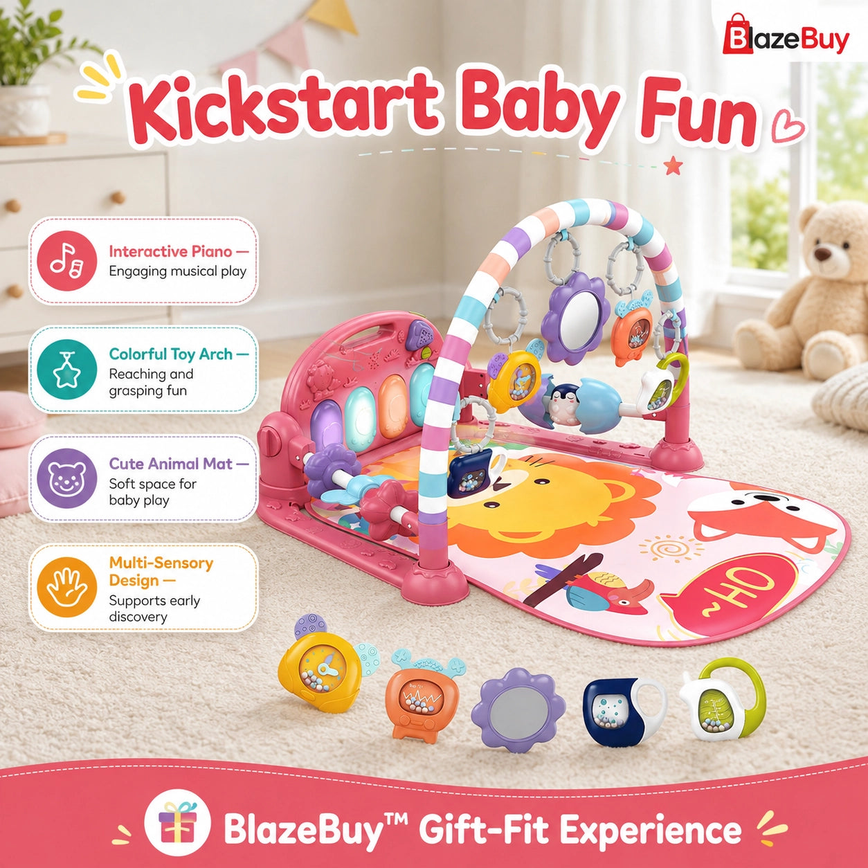 Baby Piano Play Gym
