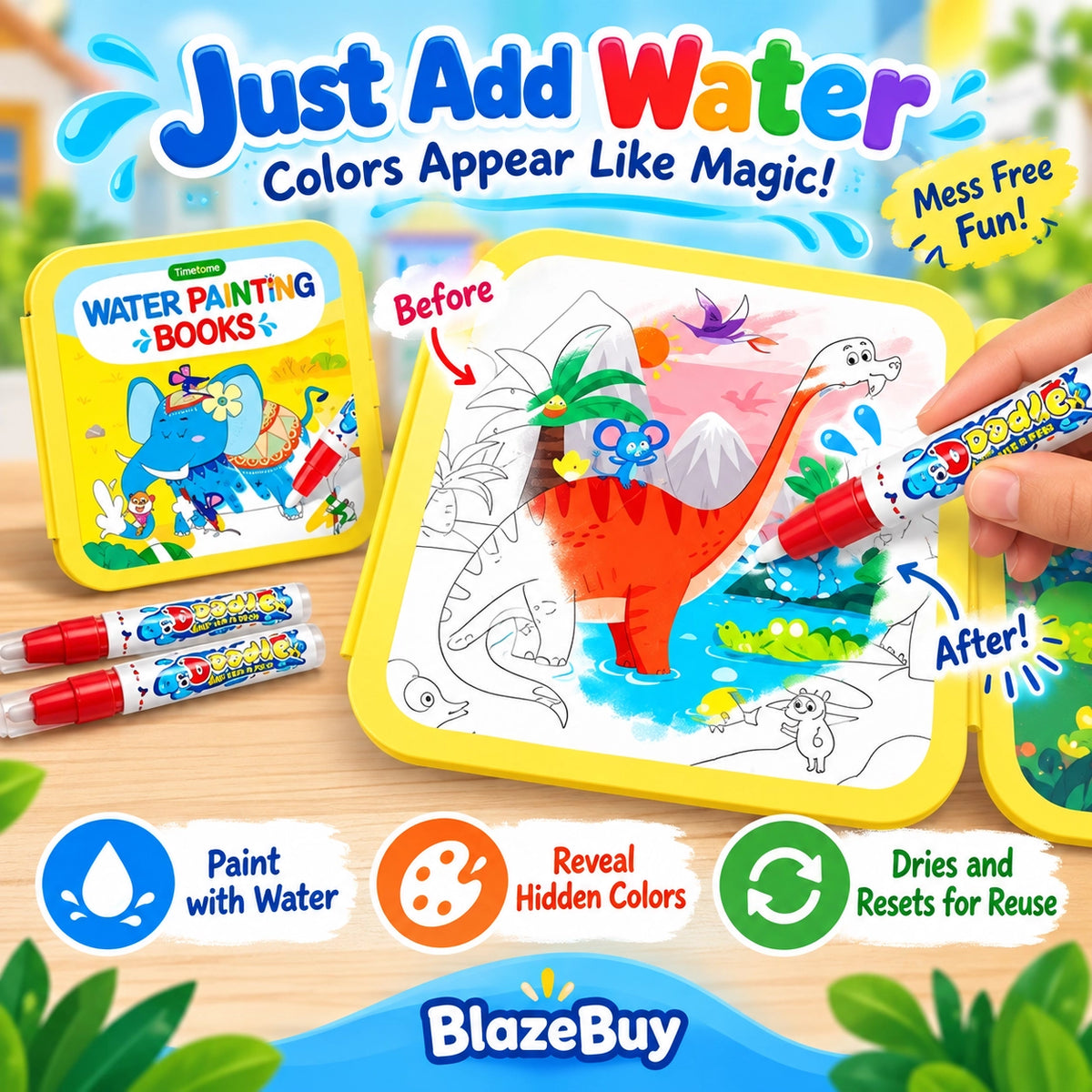 Magic Water Painting Books