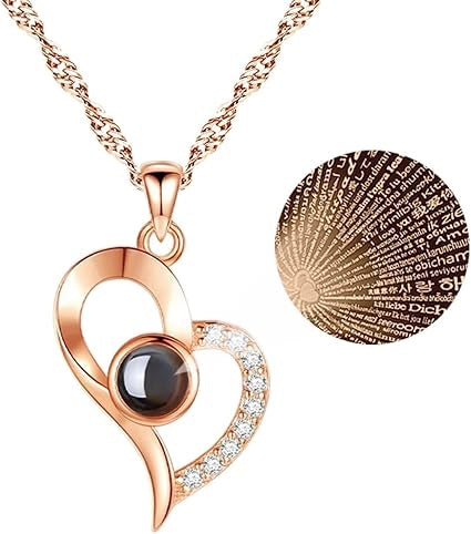 Heart Projection Memory Necklace