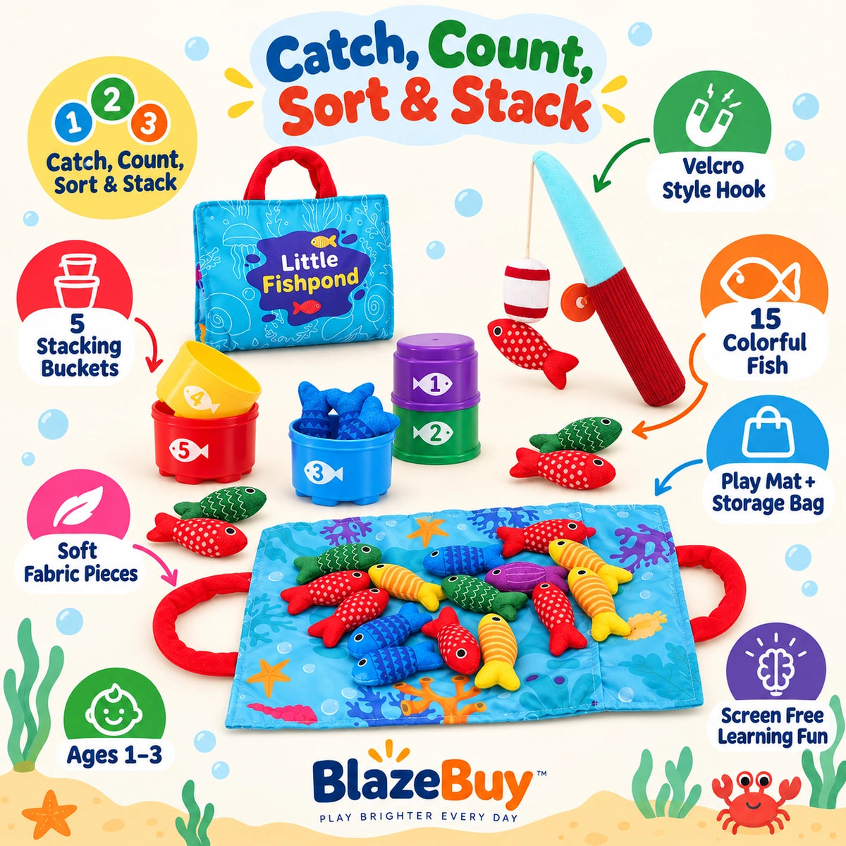 Montessori Fishing Play Set